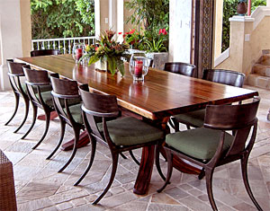 Custom, handcrafted Loggia Table